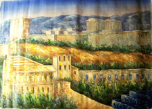 Photo of ATHENS SCENE 3 LARGE SIZE OIL PAINTING