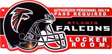 Photo of ATLANTA FALCONS FOOTBALL LOCKER ROOM OLD STYLE SIGN (OUT OF PRINT)