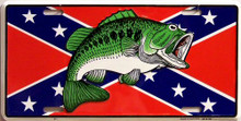 REBEL FISH LICENSE PLATE