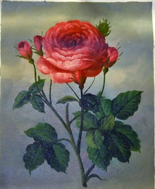 ROSES, PINK OIL PAINTING