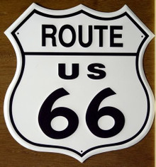 ROUTE 66 SHIELD SIGN