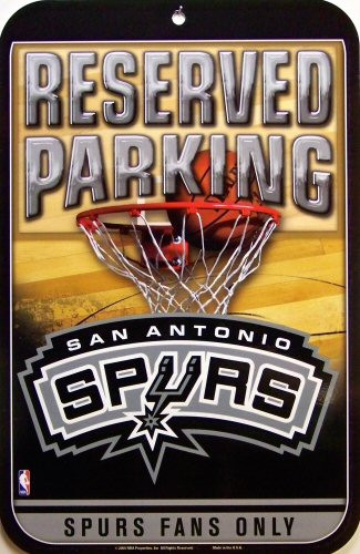 SAN ANTONIO SPURS BASKETBALL PARKING SIGN