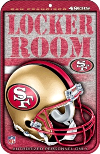 SAN FRANCISCO 49ERS FOOTBALL SIGN