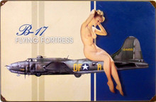 B17 BOMBER
Sign Size: 18" w x 12" h With Pre-drilled Hole(s) for easy hanging
Material: HEAVY DUTY Metal (SUBLIMATION PROCESS)