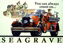 SEGRAVE FIRE ENGINE SIGN