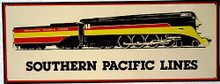 SOUTHERN PACIFIC LINES RR TRAIN SIGN