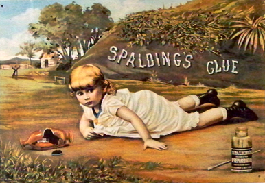 SPALDING GLUE SIGN