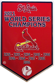 ST. LOUIS CARDINALS BASEBALL WORLD SERIES HOME PLATE SIGN