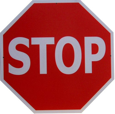 STOP SIGN EIGHT SIDED SIGN