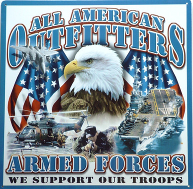 SUPPORT OUR TROOPS SQUARE SIGN