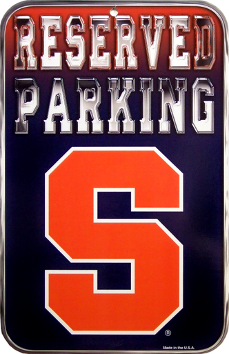 SYRACUSE PARKING COLLEGE SIGN
