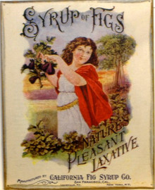 SYURP OF FIGS LAXITIVE MEDICINE SIGN