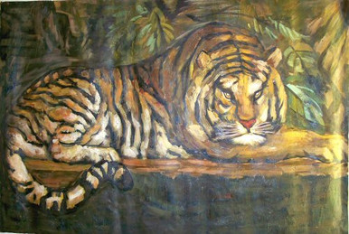 TIGER OIL PAINTING