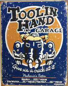 TOOL'IN  HAND GARAGE SIGN