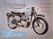 TRIUMPH BONNEVILLE MOTORCYCLE SIGN