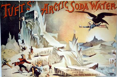 TUFTS ARTIC SODA NORTH SOFT DRINK SIGN