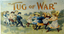 TUG OF WAR CIGAR LABEL TOBACCO SIGN