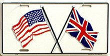 US & BRITISH LICENSE PLATE