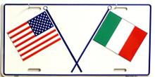 US & ITALIAN LICENSE PLATE