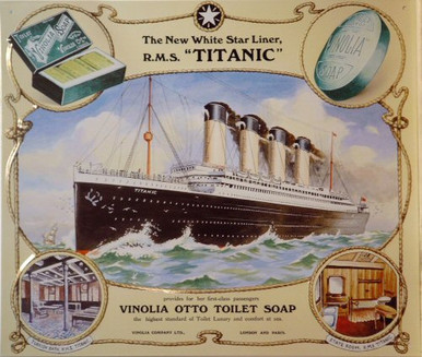 VINOLIA OTTO TOILET SOAP TITANIC SIGN