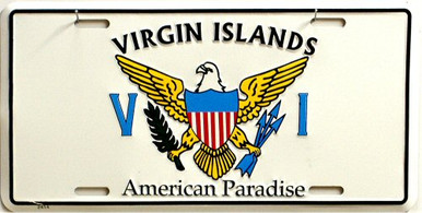 VIRGIN ISLANDS LICENSE PLATE