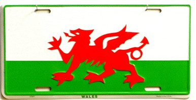 WALES LICENSE PLATE