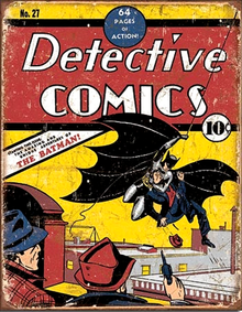 Photo of BATMAN DECTIVE COMIC COVER, THE FIRST APPEARANCE OF BATMAN IN COMICS!!
