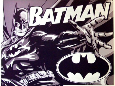 Photo of BATMAN DUO-TONE SIGN, GREAT BLACK AND WHITE GRAPHICS