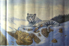 WHITE TIGER OIL PAINTING