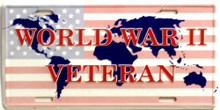 Photo of WORLD WAR II VET CAN BE MOUNTED ON THE FRONT BUMPER IN SOME STATES OR ON THE WALL AT HOME OR OFFICE