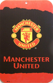 MANCHESTER UNITED SOCCER SIGN,  HEAVY DUTY, DURABLE PLASTIC 10 3/4" X 16 1/2"  WITH PRE-DRILLED HOLE FOR EASY MOUNTING
GREAT COLORS AND GRAPHICS, A SUPER ADDITION TO ANY AVID MANCHESTER UNITED FAN'S COLLECTION