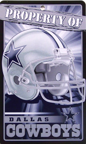 DURABLE PLASTIC FOOTBALL SIGN,  7  1/4" w X 12" h WITH HOLE(S) FOR EASY MOUNTING 
GREAT SIGN FOR THE DALLAS COWBOY FOOTBALL FAN'S COLLECTION, THIS SIGN HAS GREAT COLOR AND DETAILS
