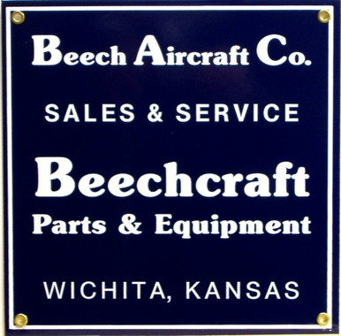 Photo of BEECH AIRCRAFT SIGN HAS GREAT CONTRAST AND RICH TONES