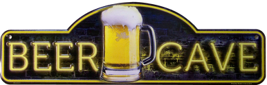 METAL SIGN 18" W X 5 1/2" H WITH HOLES FOR EASY MOUNTING,
COLORFUL, EMBOSSED METAL BEER SIGN GREAT FOR BARS, MAN CAVES ANY PLACE THE BEER LOVERS LIKE TO GATHER