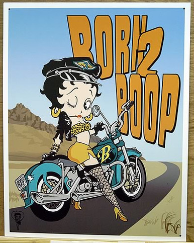 Photo of BETTY BOOP BORN TO BOOP, WHO KNEW BETTY WAS A BIKER CHICK?