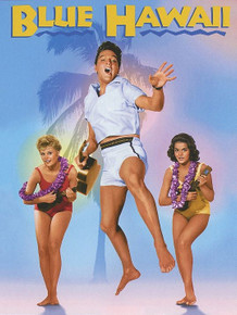 FROM THE MOVIE POSTER "BLUE HAWAII, THIS ENAMEL SIGN
HAS GREAT COLOR AND DETAIL