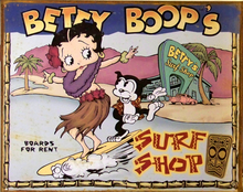 Photo of BETTY BOOP SURF SHOP (RUSTED) TO MAKE IT APPEARS MUCH OLDER
