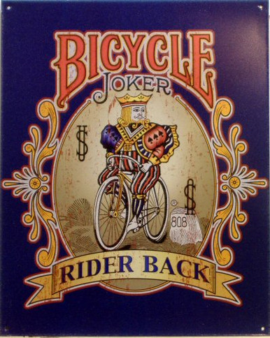Photo of BICYCLE JOKER CARD SIGN
