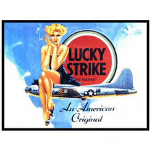 THIS HEAVY METAL VINTAGE ENAMEL SIGN MEASURES 12" W X 16" H AND HAS HOLES IN EACH CORNER FOR EASY MOUNTING.  GREAT NOSE ART SIGN