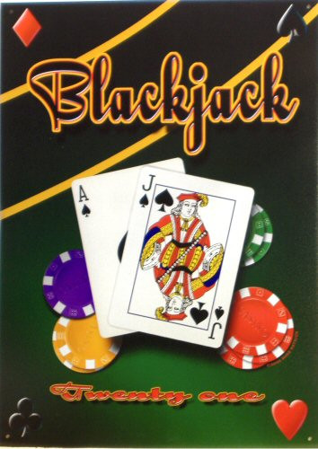 Photo of BLACK JACK CARD GAME SIGN RICH COLOR AND DETAILS IN THIS SIGN