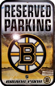 BOSTON BRUINS HOCKEY SIGN HAS GREAT CONTRAST AND COLOR FOR THE BOSTON BRUINS FAN'S COLLECTION