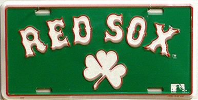 Photo of BOSTON RED SOX CLOVER LICENSE PLATE