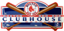 Photo of BOSTON RED SOX BASEBALL "CLUBHOUSE" SIGN HAS SUPER COLOR AND DETAILS A GREAT ADDITION TO ANY RED SOX FAN'S COLLECTION