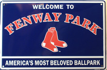 BOSTON RED SOX BASEBALL FENWAY PARK SIGN, AMERICA'S MOST BELOVED BALL PARK