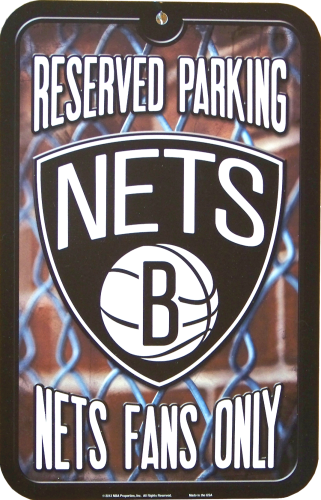 Photo of BRONX NETS BASKETBALL FANS PARKING ONLY SIGN, GREAT CONTRAST AND DETAIL MAKE THIS A GREAT ADDITION TO ANY NETS FANS COLLECTION