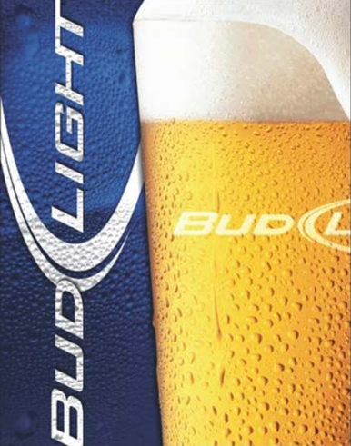 Photo of BUD LIGHT BEER SIGN, CRISP BOLD COLORS AND DETAIL