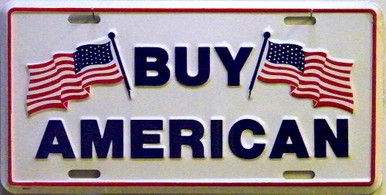 Photo of BUY AMERICAN LICENSE PLATE