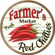 ROUND, FLAT, ALUMINUM, VINTAGE FARMER'S MARKET SIGN
MEASURING 12" IN DIAMETER. WITH HOLES FOR EASY MOUNTING
GREAT COLOR AND EXCEPTIONAL DETAIL, WILL NOT RUST!