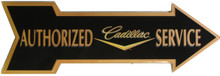 CADILLAC SERVICE METAL ARROW SIGN, GREAT COLOR AND DETAILS