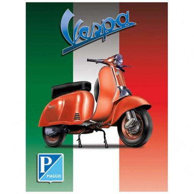 RICH ITALIAN FLAG COLORS IN THE BACKGROUND, DURABLE ENAMEL FINISH